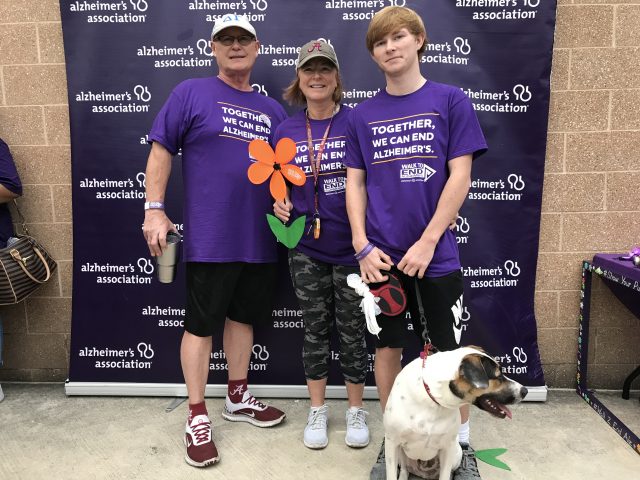 The O’Kanes at the 2017 Alzheimer’s Walk