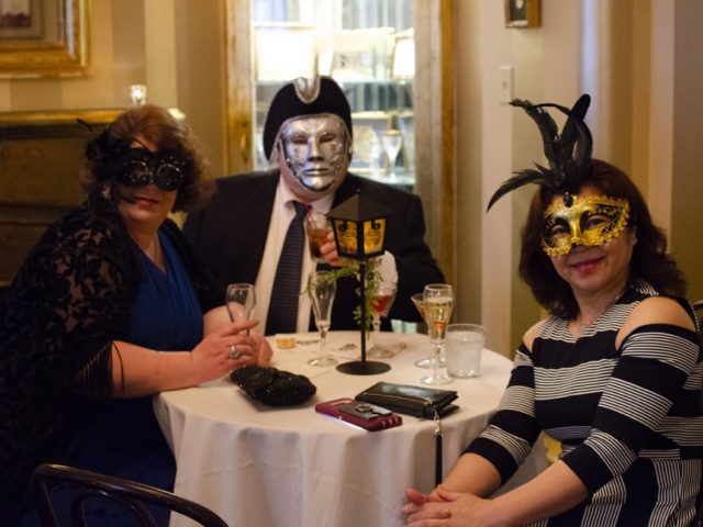 The Masquerade Ball kicks off with a cocktail hour
