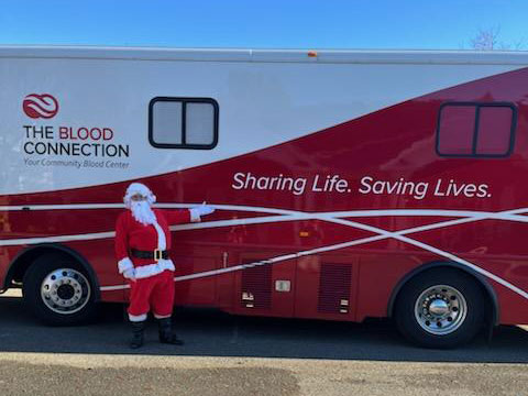 Santa Donates Blood
