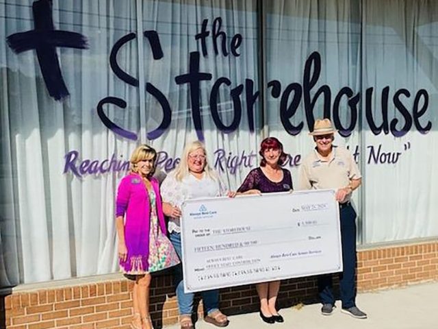 Always Best Care Asheville Makes a Donation to “The Storehouse”
